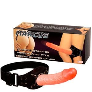 Consolador de 17cms con Arnés para Rodilla en santo melocoton sex shop en ecuador