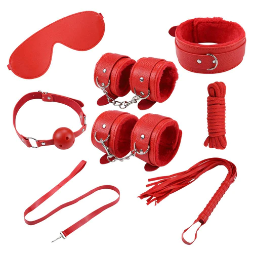 Kit BDSM "Colors" de 8 Piezas en santo melocoton sex shop en quito ecuador