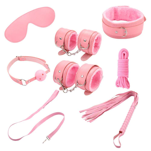 Kit BDSM "Colors" de 8 Piezas en santo melocoton sex shop en quito ecuador