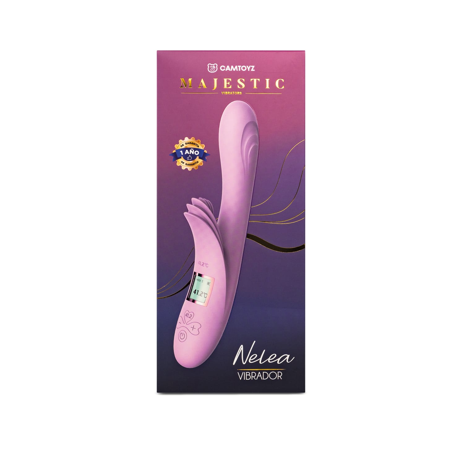Vibrador y Estimulador de Punto G y Clítoris Térmico - Imagen 3
