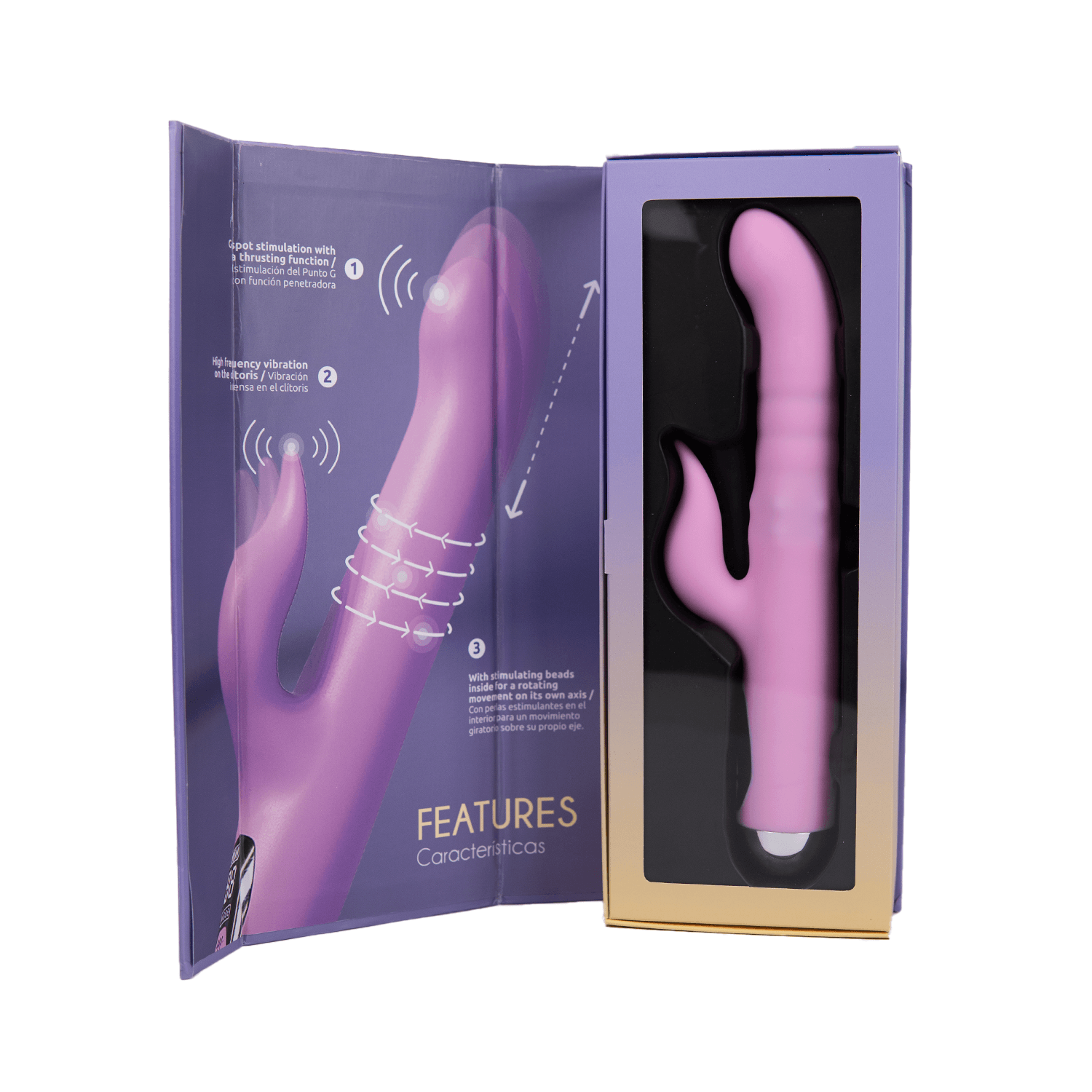 Vibrador Con Empuje y Perlas 360 Osma - Imagen 2