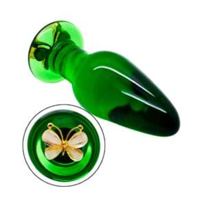 Plug Anal de Vidrio Mariposa